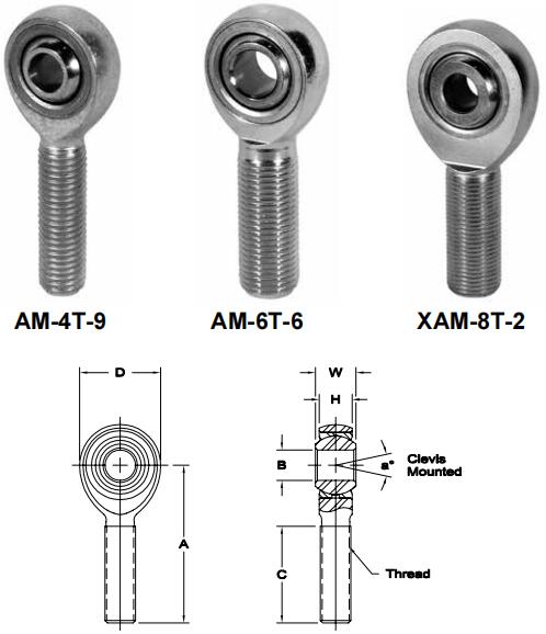 AURORAAM-6T-6關(guān)節(jié)軸承圖紙